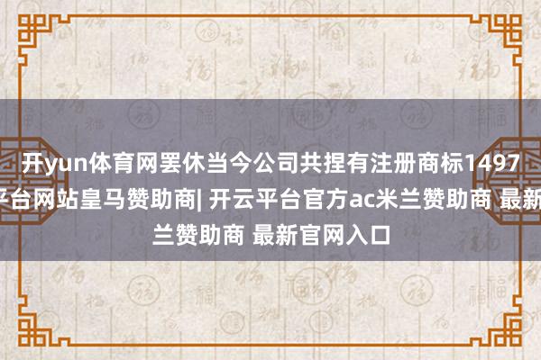开yun体育网罢休当今公司共捏有注册商标1497件-开云平台网站皇马赞助商| 开云平台官方ac米兰赞助商 最新官网入口